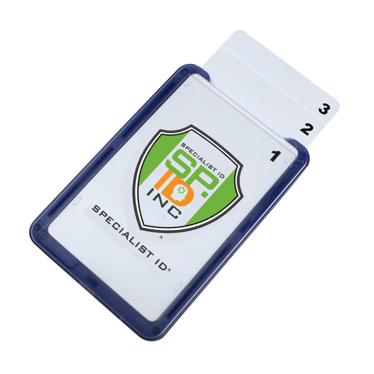 THREE Card Vertical ID Badge Holders - B-Holder Fits 3 ID Badges