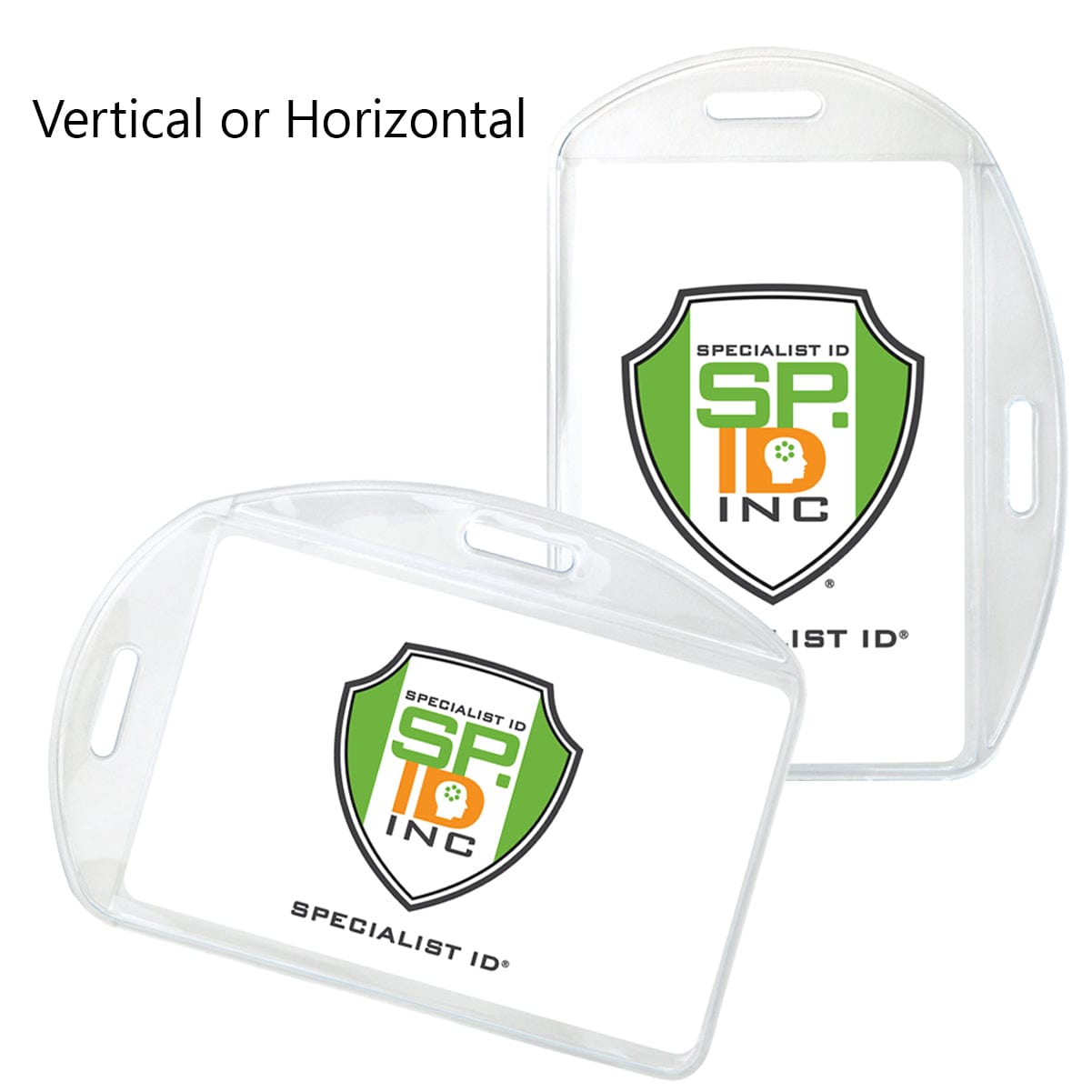 Specialist ID Clear Vinyl ID Badge Holder