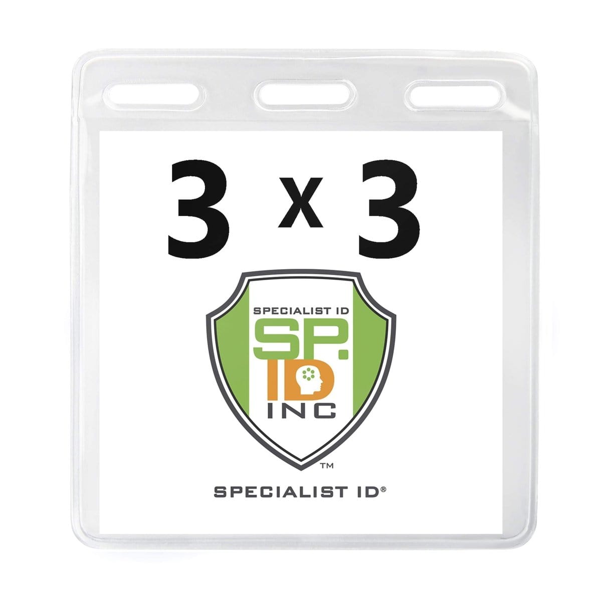 Specialist ID Clear Vinyl ID Badge Holder