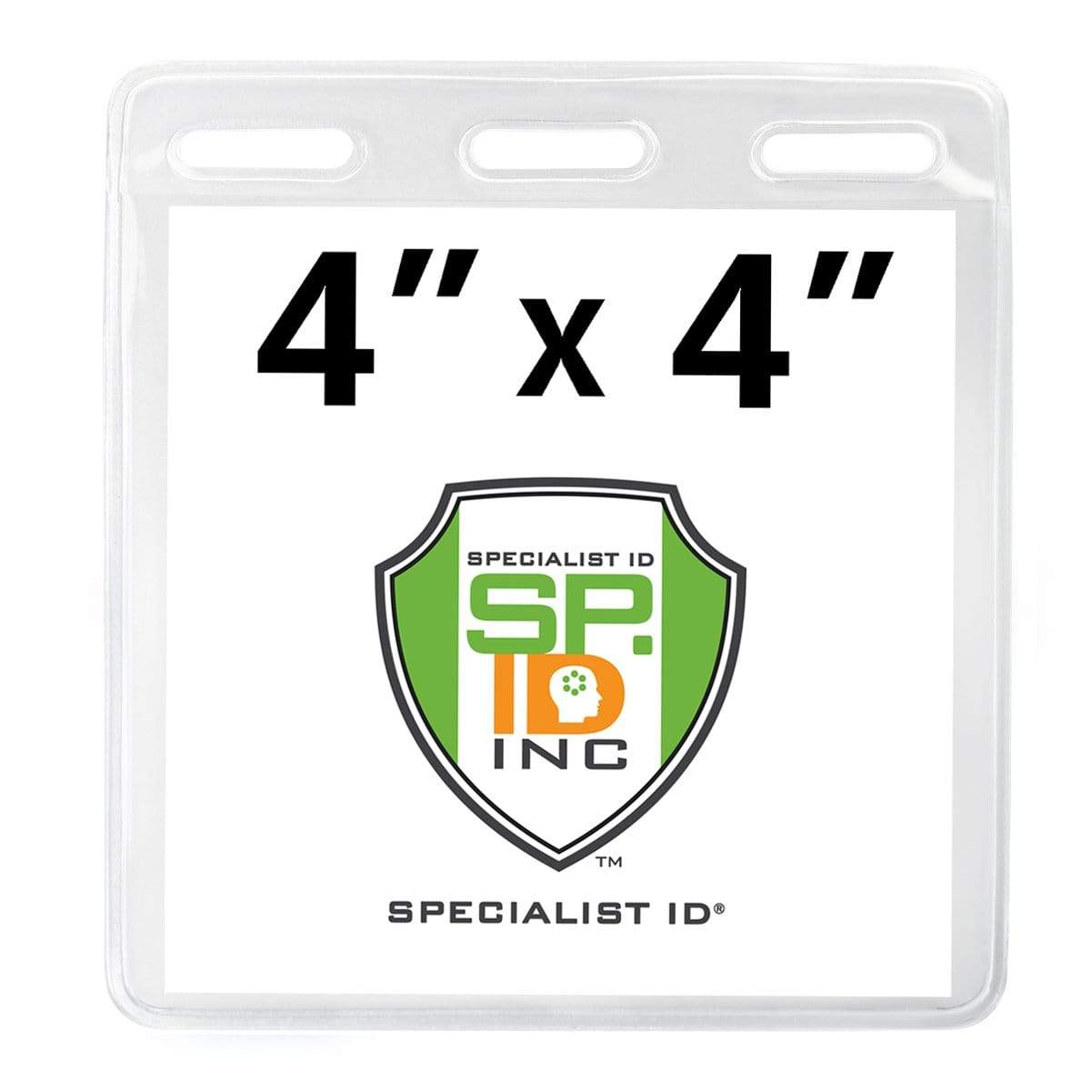 Specialist ID Clear Vinyl ID Badge Holder