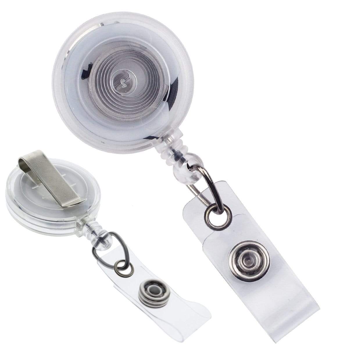 Retractable Nylon Cord Swivel Clip Back White Color Badge Reel - China  Badge Reel and Badge Reels price