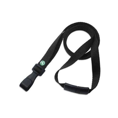 Metal Free Lanyard with Narrow Plastic Hook - MRI Safe 3/8 Inch Lanyard  with Safety Breakaway Clasp