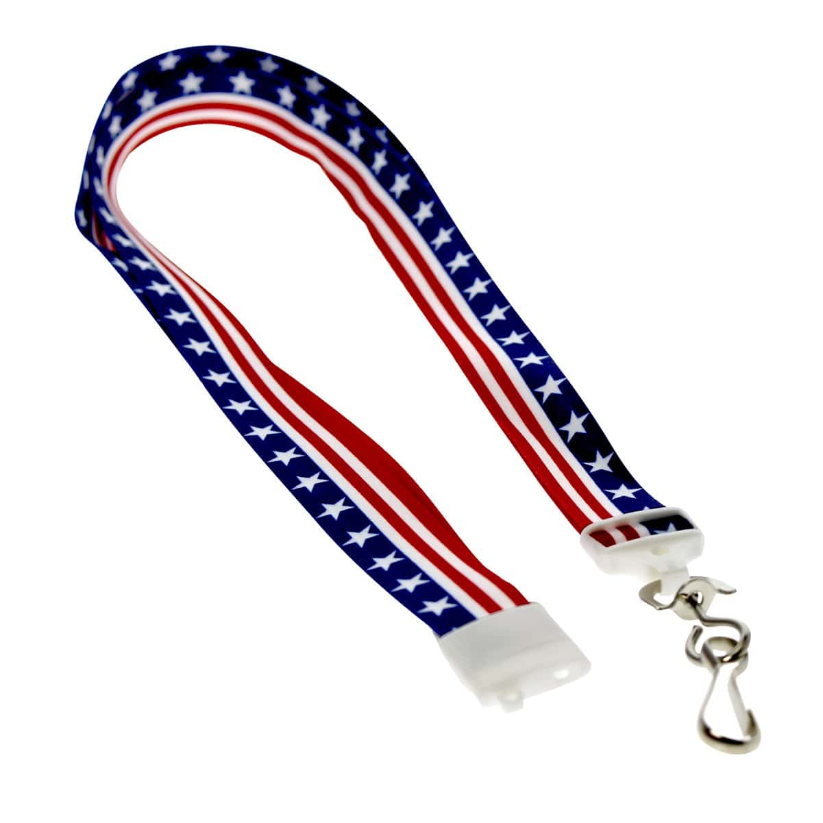 Patriotic/heart/flag/memorial Day/fourth of July/stars and Stripes/id Badge  Holder/badge Reel/america -  Canada