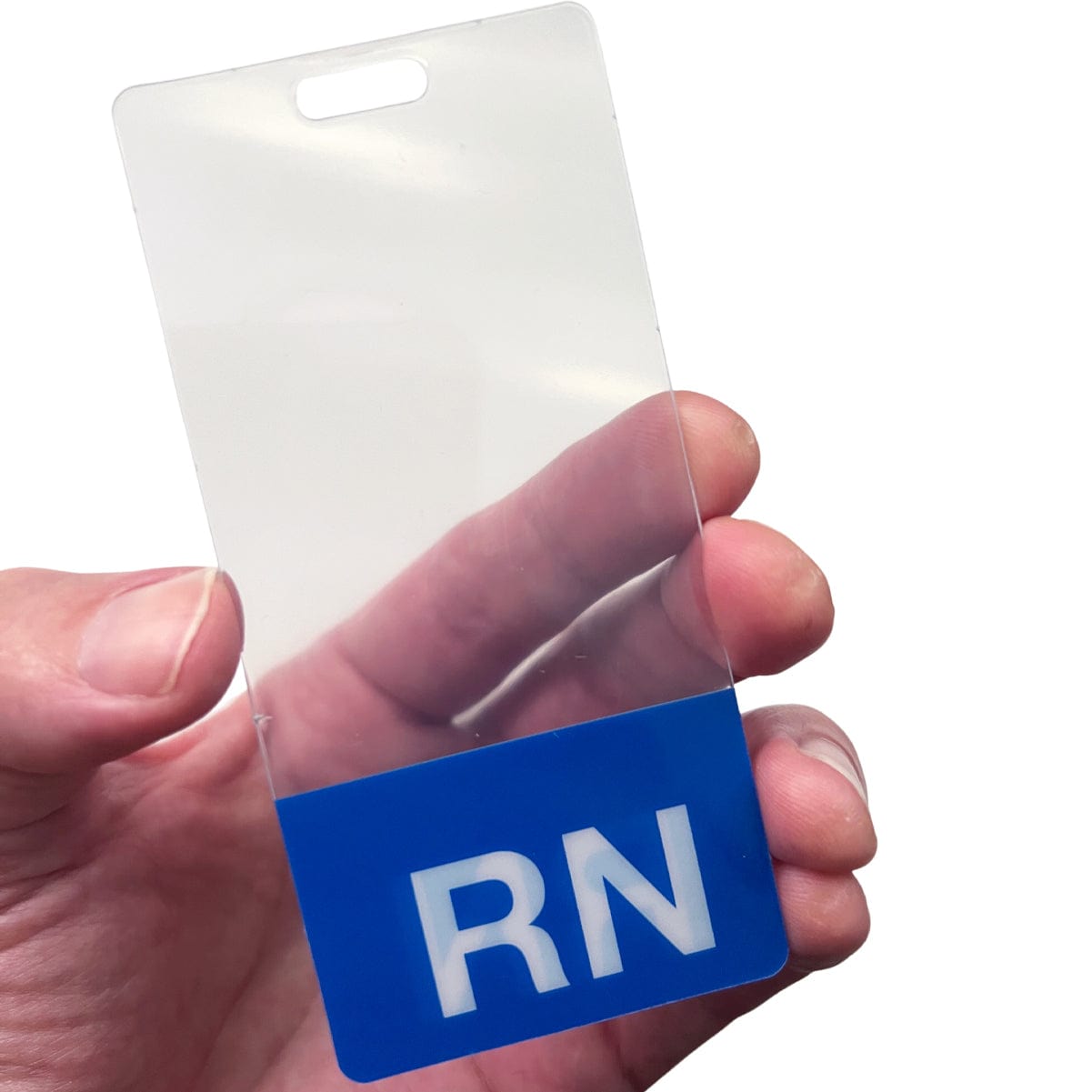 RN Horizontal Badge Buddy with Blue Border by Specialist ID