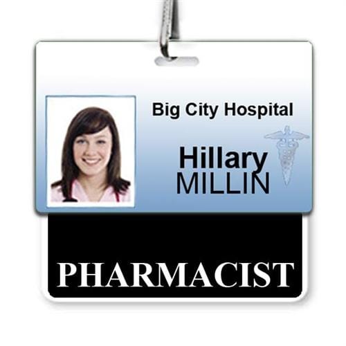 PHARMACY TECH Badge Buddy Vertical Standard Size