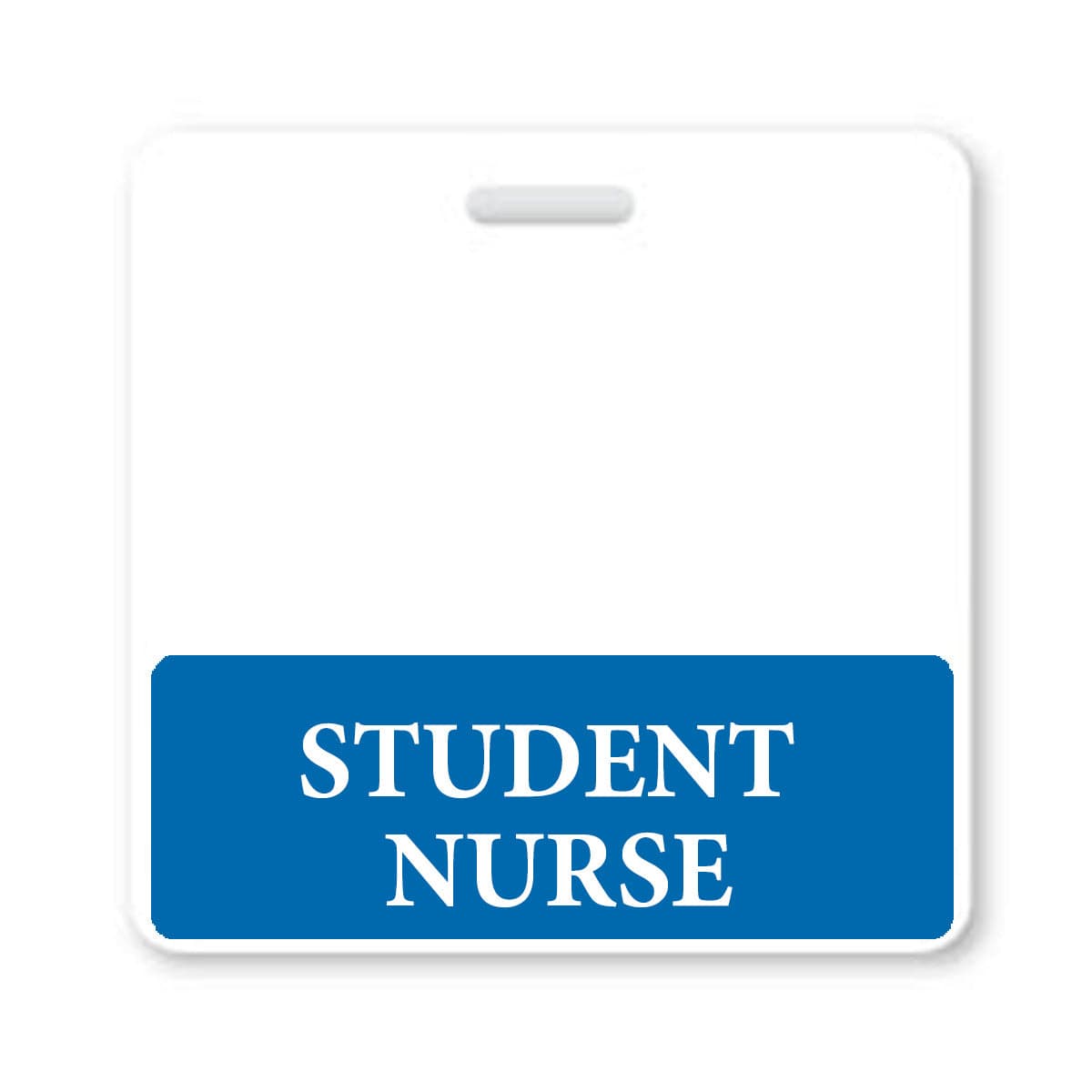 Student Nurse Badge Buddy - Purple with Medical Icons - Vertical