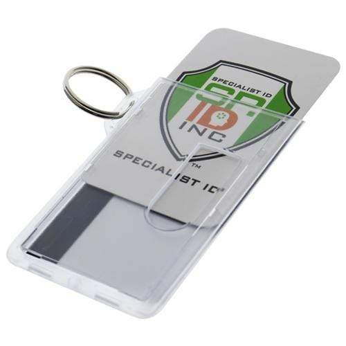 2 Pcs Plastic Id Card Holder, Badge Holder With Retractable