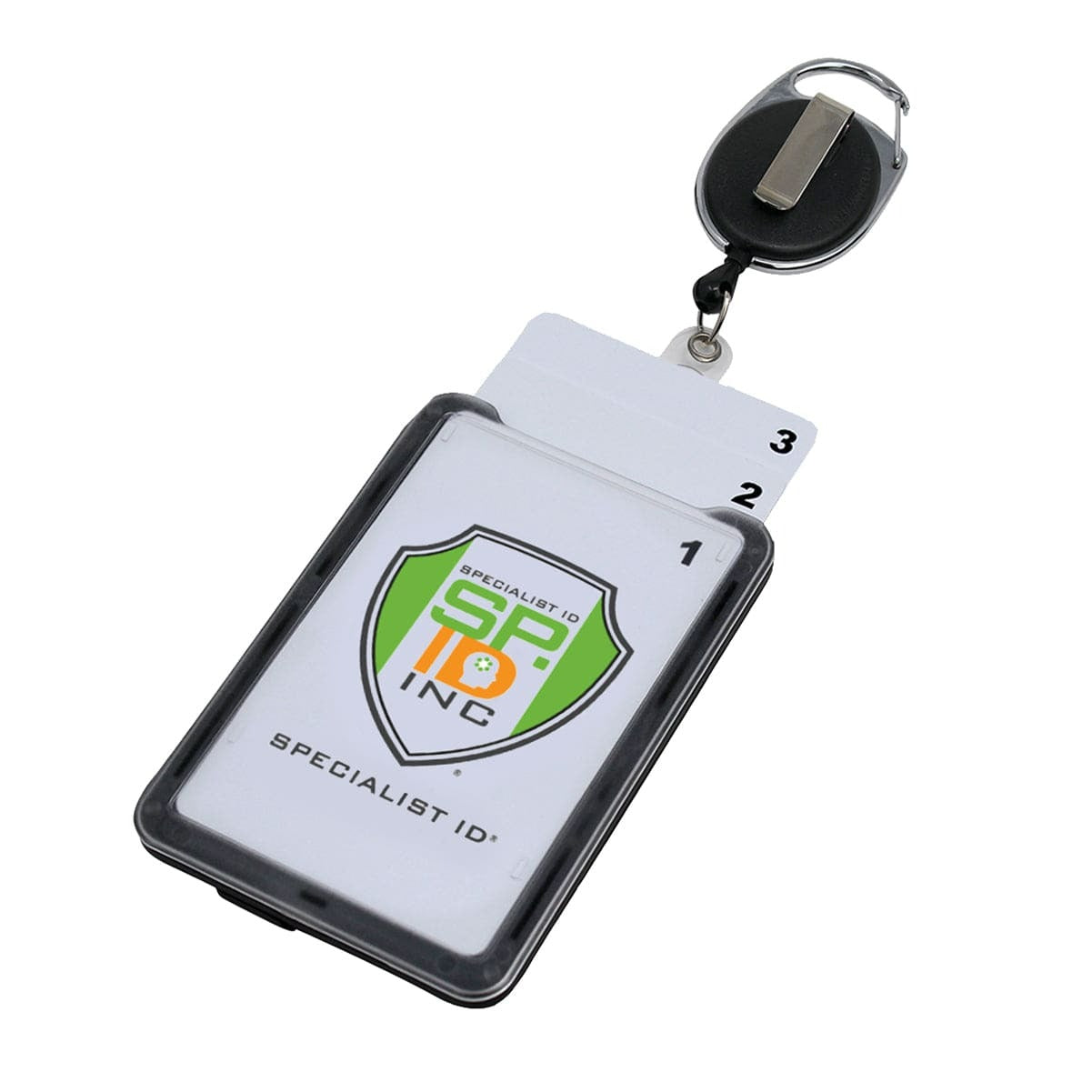 ID Badge Holder with Lanyard, Retractable Badge Holders Reels with