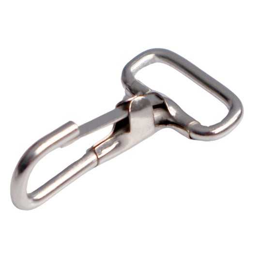 A 1 3/4" Non Swivel J Hook with Rectangular End - DIY Lanyard and Craft Accessories (6920-2400) for securely attaching items.