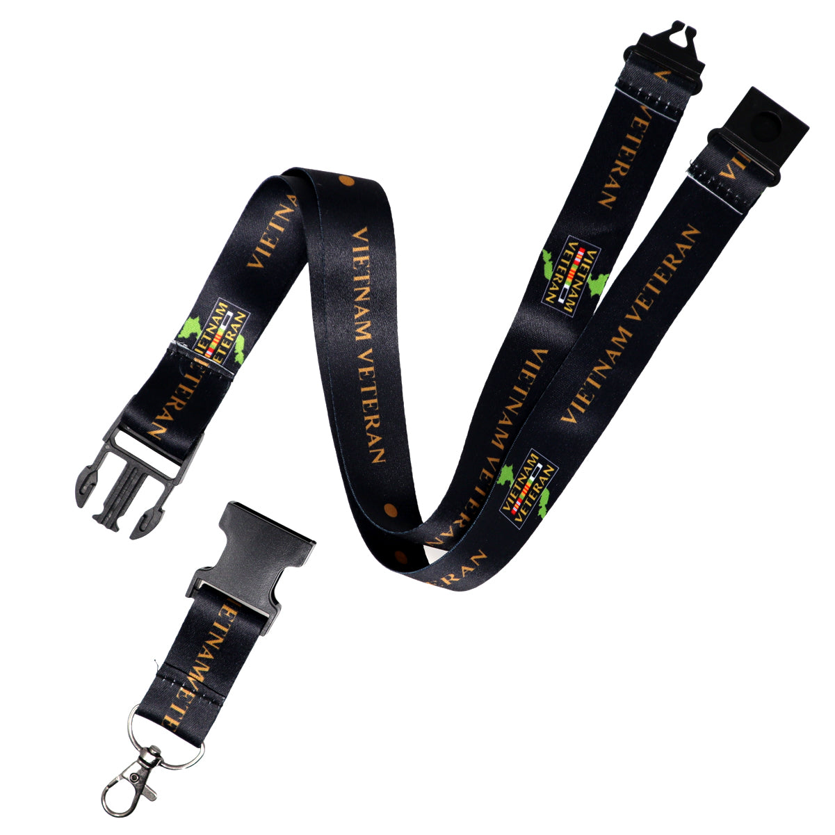 Officially Licensed Military Lanyard Badge Holder for Army, Navy, Airforce,  Marines and Vietnam Veteran (SPID-2030) - Air Force