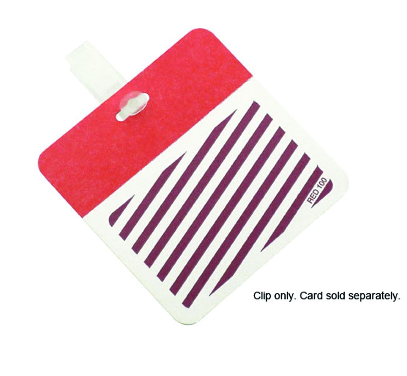 Reusable Plastic CARDclip - Badge Clip (Bag of 500 Clips) P/N 08075