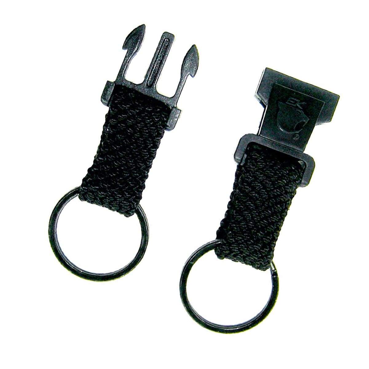 Acrux7 100 Pack Key Fob Hardware 1 Inch Black Keychain Wristlet with Key  Ring for Bag Wristlets with Fabric, Ribbon, Webbing, Key Lanyard, Key Chain