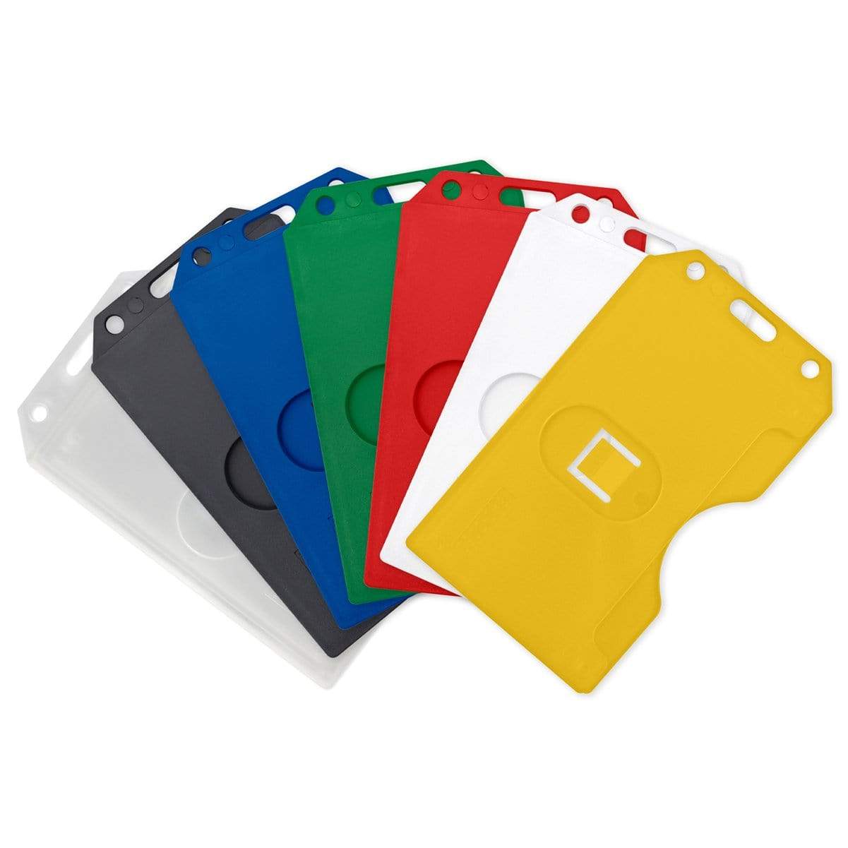 Multi-coloured VERA PELLE double sided card holder: zip purse + photo  holder