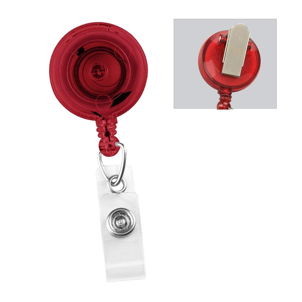 Specialist ID 5 Pack - Translucent Badge Reel Holders with India