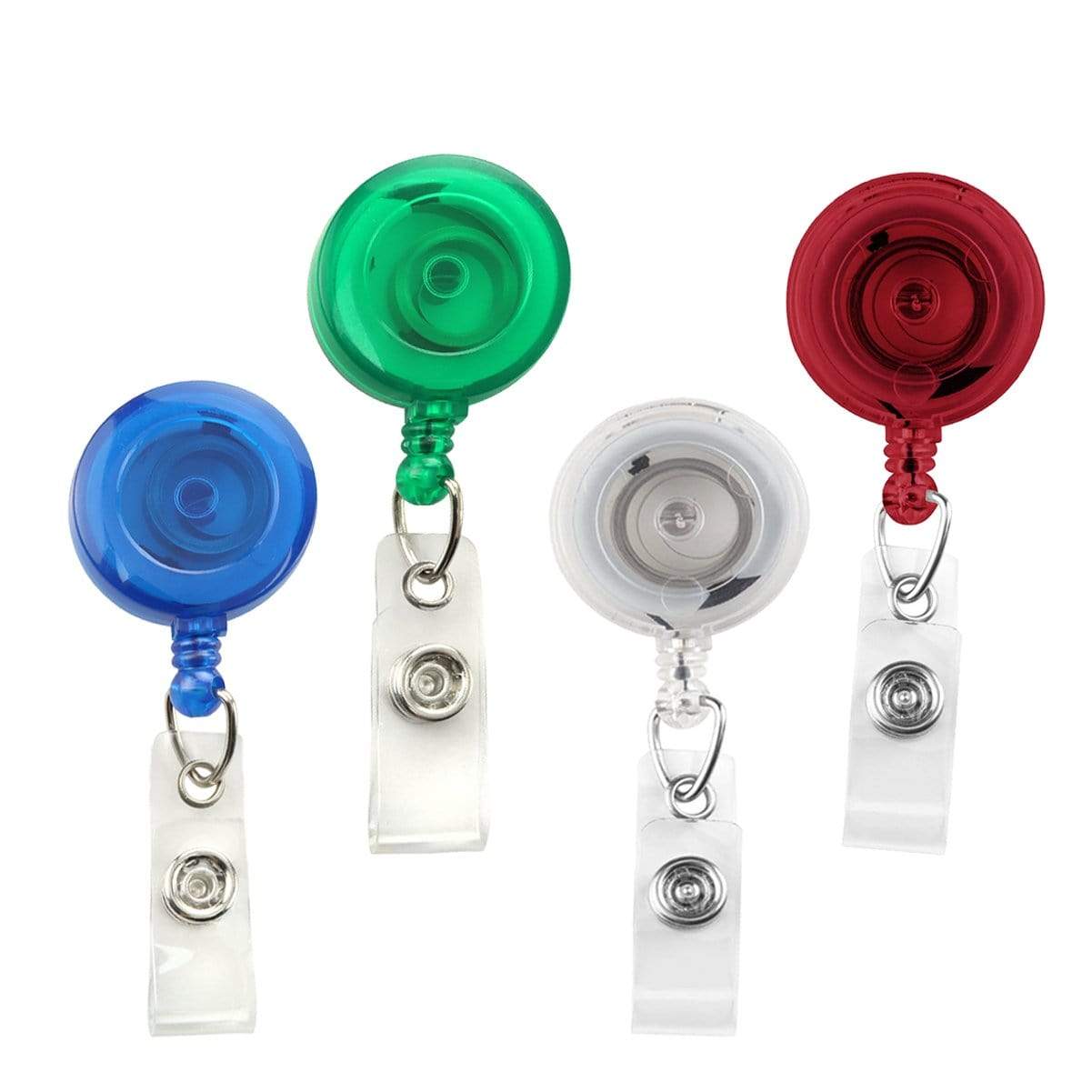 Durable Retractable Badge Holder Reel Strong Carabiner ID Clip with  Horizontal Waterproof Card Pouch, Heavy Duty Yoyo Reel with Back Belt Clip  and