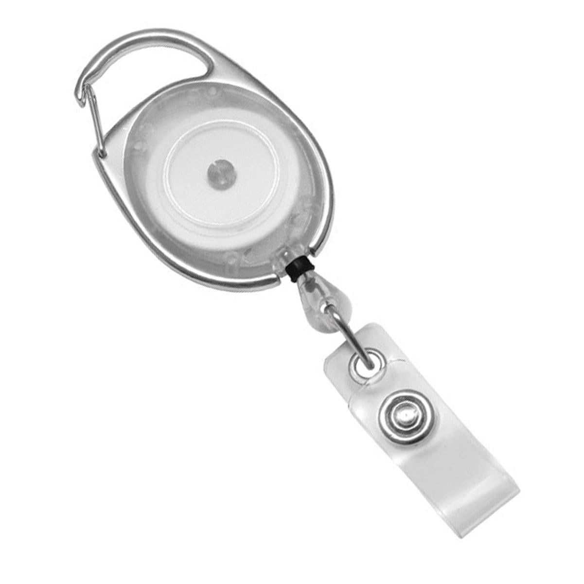 Bulk 100 Pack - Premium Retractable Badge Reels with Alligator Swivel Clip  on Back by Specialist ID (White) : : Office Products