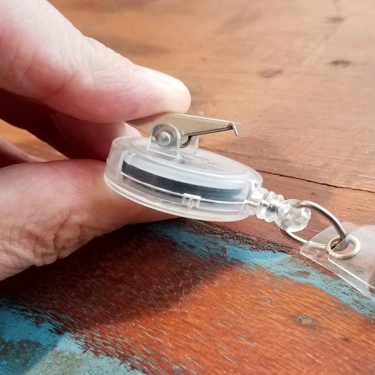  Clear Badge Reel (Translucent) with Swivel Spring