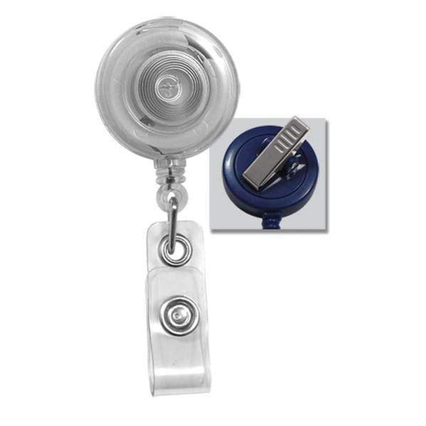LZQPOEAS Retractable Badge Reels with Swivel Clip Blue Butterfly