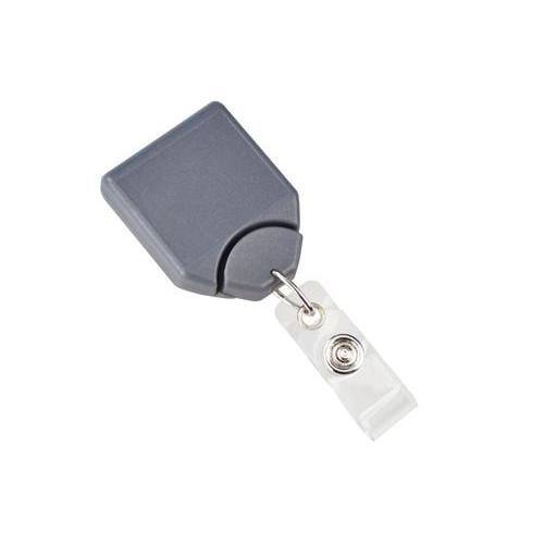 Durable Badge Reel Fastener Charcoal (Pack of 10) 8152/58