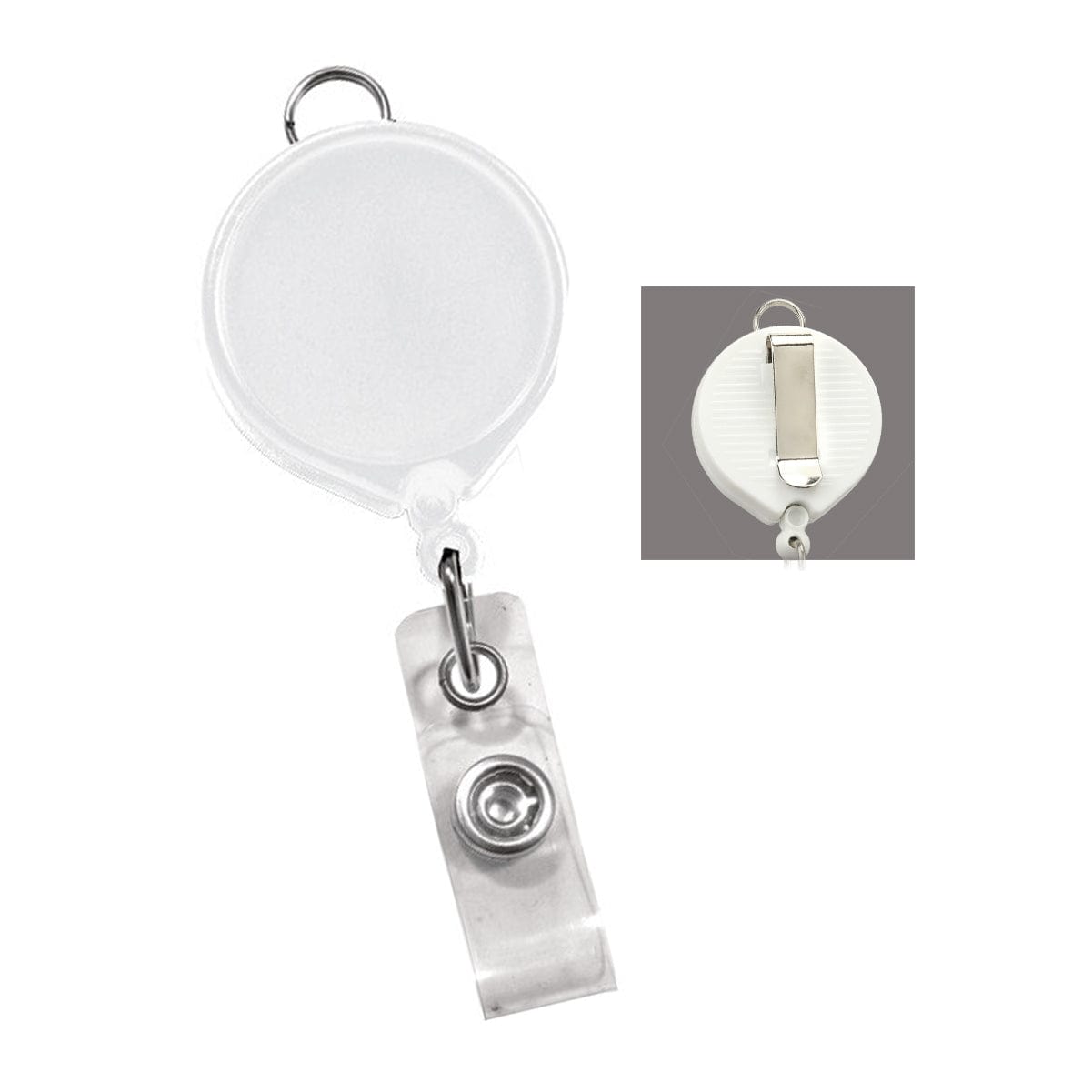 Badge Reel with Lanyard Attachment and Belt Clip (P/N 2124-302X)