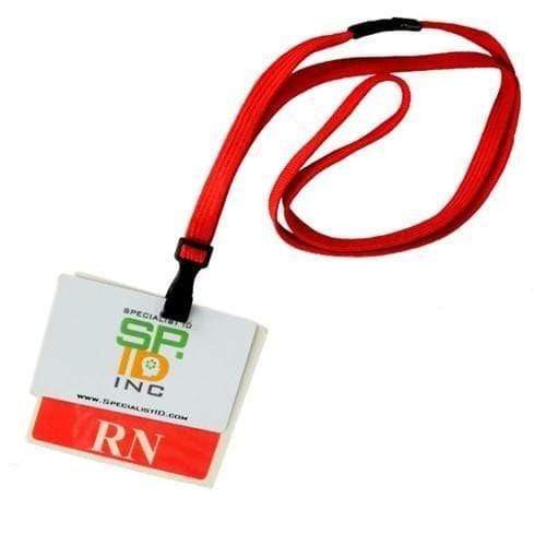 25 Pack - MRI Safe ID Lanyards (No Metal) with Plastic No Twist Clip &  Safety Breakaway Clasp - Great for Radiology Pathologists - Neck Strap ID  Badge