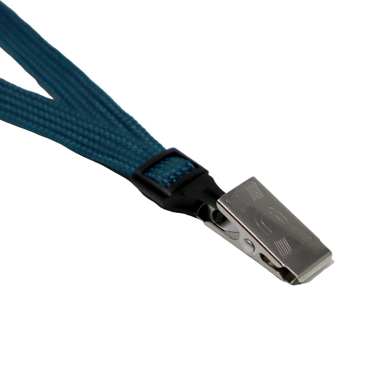 Black Open Ended Event Lanyard with 2 Bulldog Clips 2140-6001