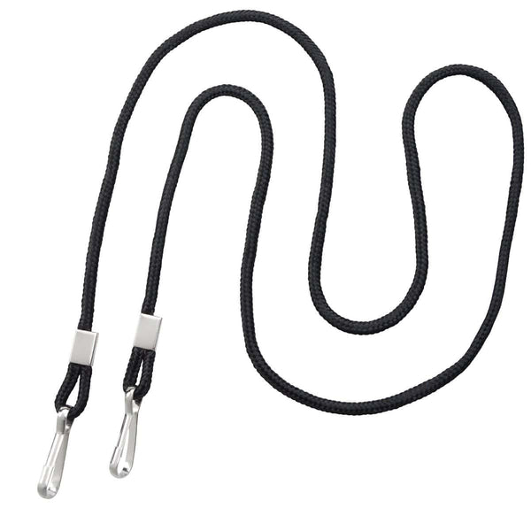 Black Round Woven Nylon Cord With 2 Nickel Plated Steel Hooks P/N 2140-5801  and more Nylon Cord Retainers at