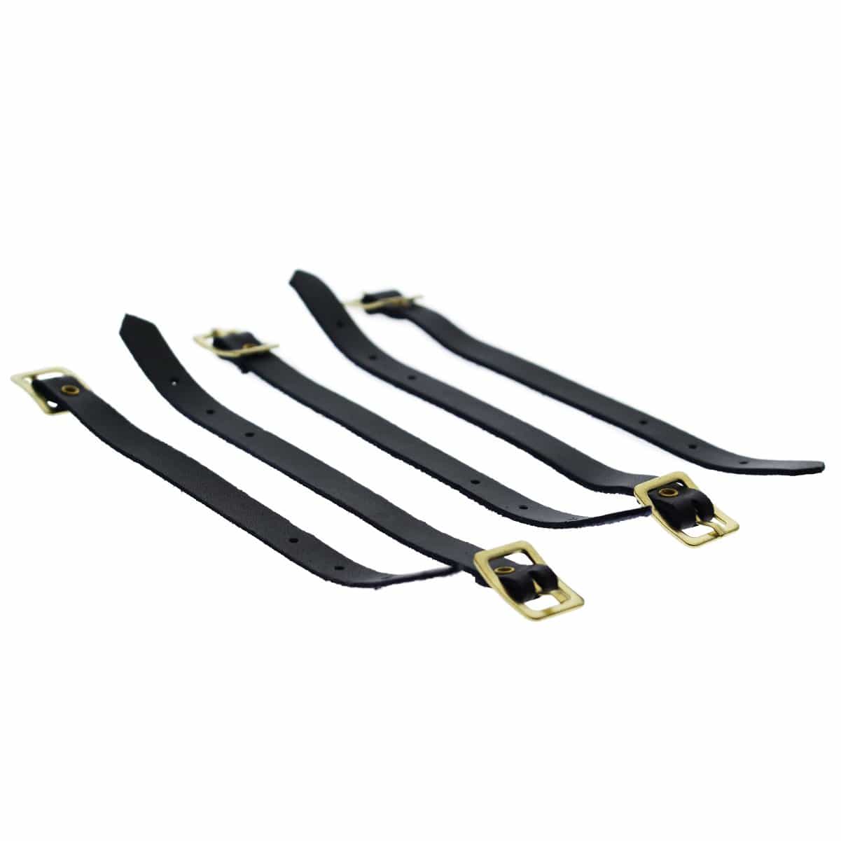 Black Genuine Leather Luggage Strap W/ Brass-Plated Buckle, 3 Holes  2420-1041 and more Leather Straps W/ Brass-Plated Steel Buckle W/ Adjustable  Strap at