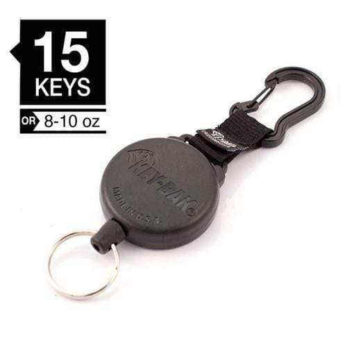 2 Pack - Heavy Duty Retractable Badge Reel with ID Holder Strap & Keychain  - Strong Carabiner Belt Loop Clip - Retracting Lanyard with Kevlar Cord for