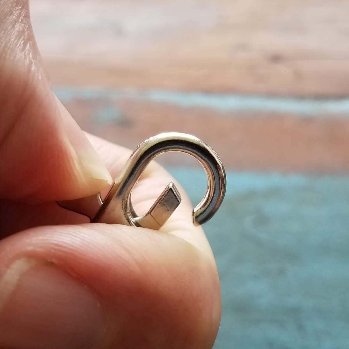 1.5 - 1 1/2 Heavy Duty Split Key Ring, Nickel Plated - USA (10
