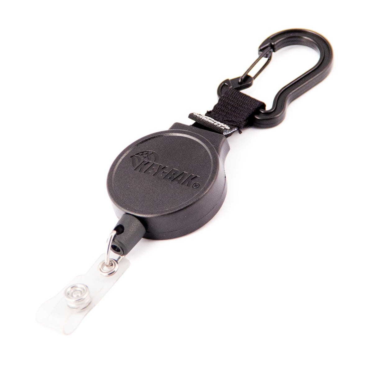 Key-Bak Mid Size Key Ring Badge Reel with Belt Clip (6) and more