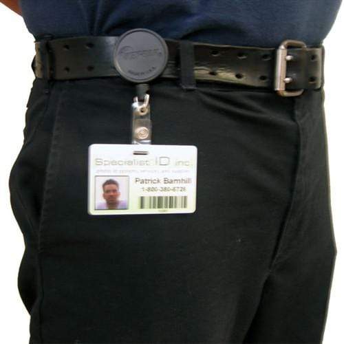 KEY-BAK Retract-A-Badge Retractable ID Badge Holder with a 36 Retractable  Cord, Carabiner and Belt Clip Attachments (25 Pack)