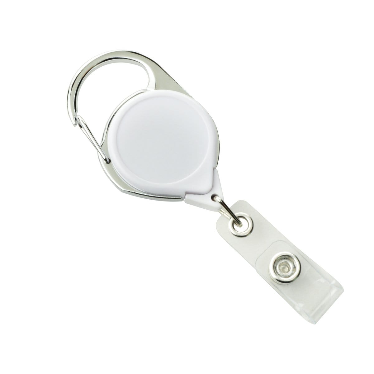 Carabiner Badge Reel With Vinyl Strap and Pressure Release Latch