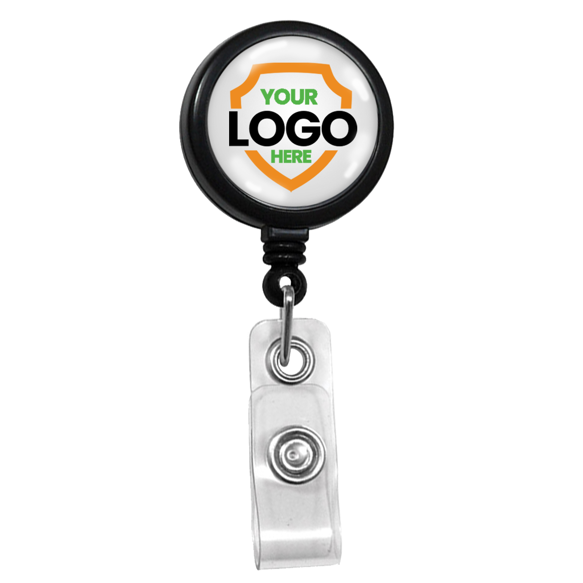 Custom Badge Reel with Logo, 1 inch Max Label Size
