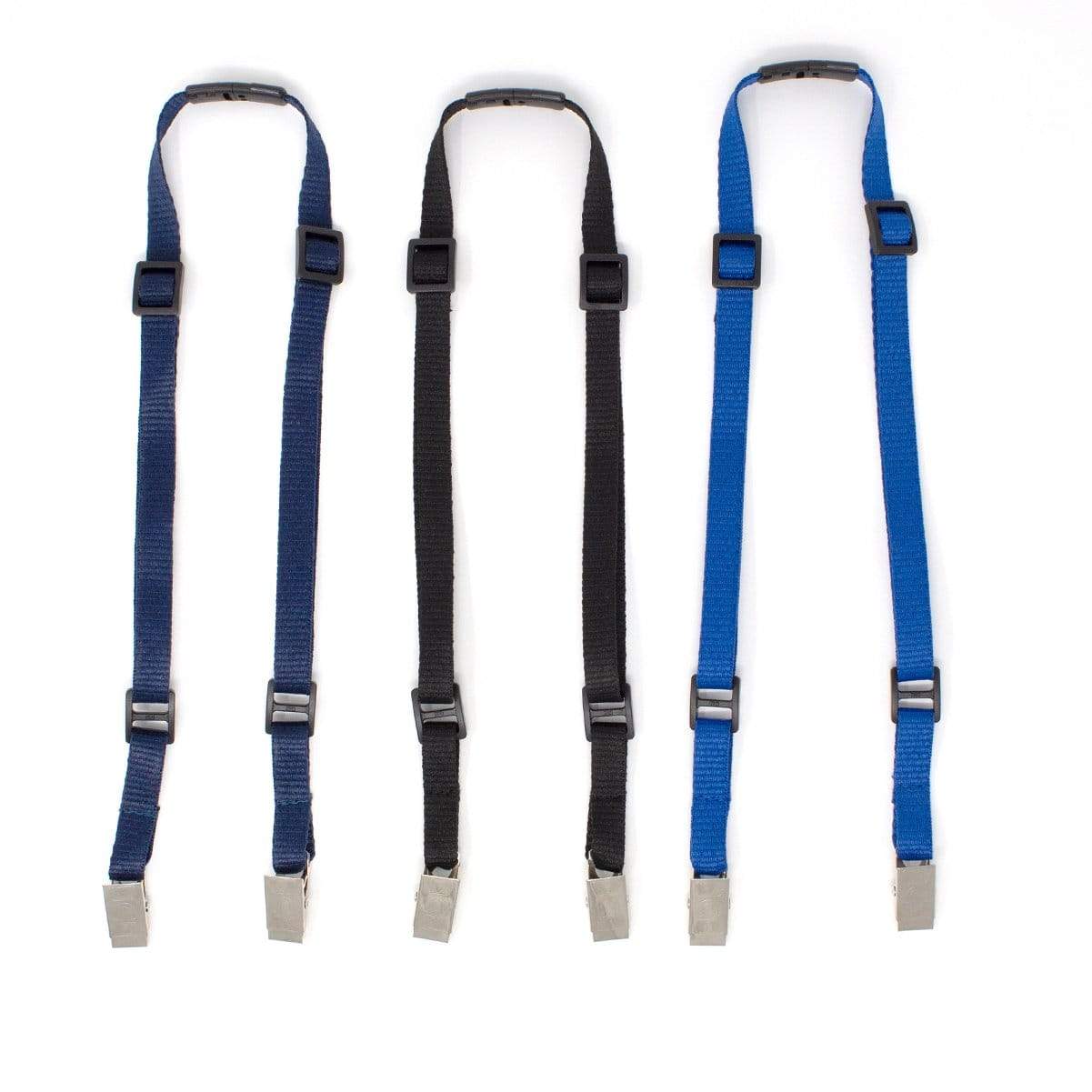 Adjustable Double Ended Lanyards with Safety Breakaway Clasp and Two Bulldog Clips (2140-531X)