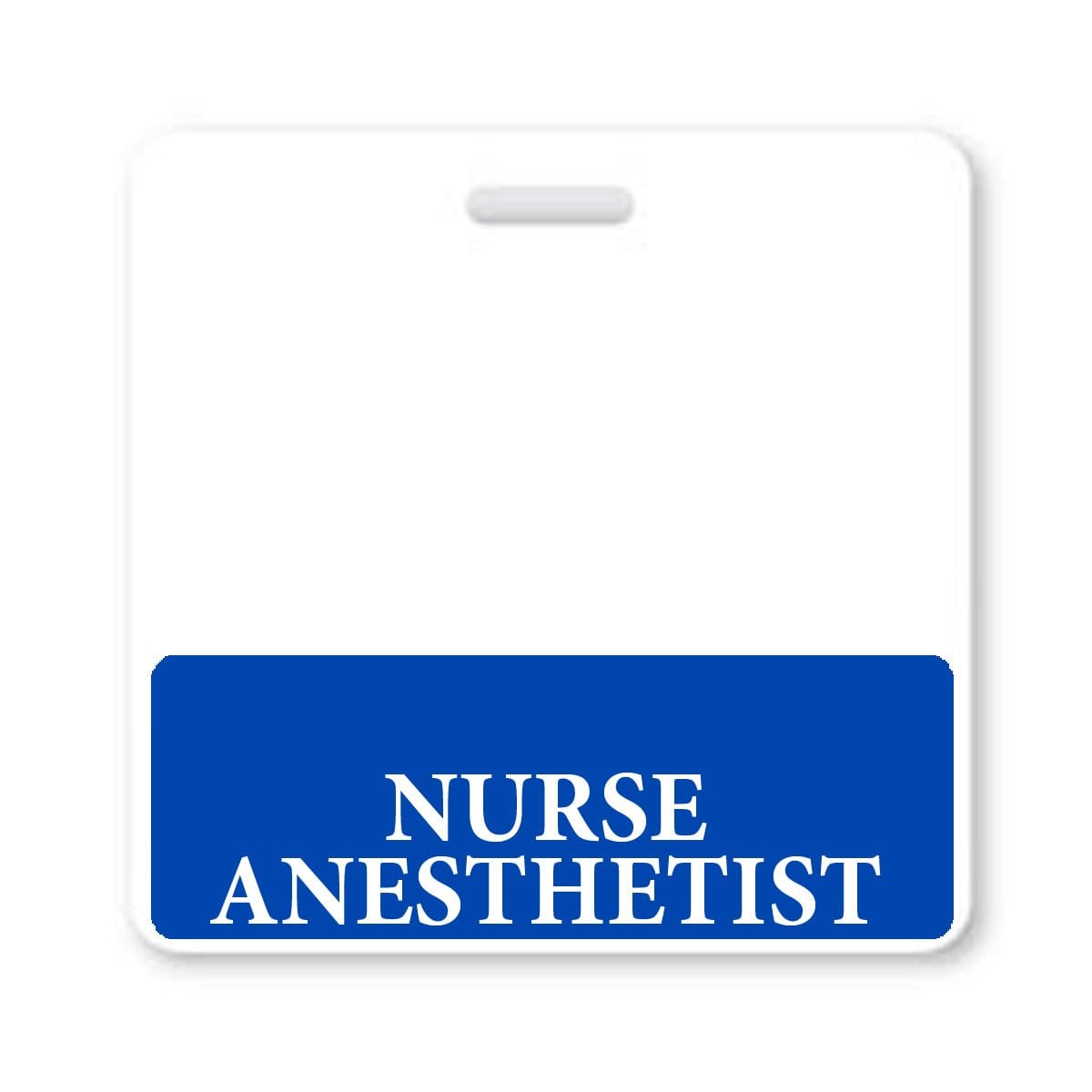 RN Horizontal Badge Buddy with Blue Border by Specialist ID