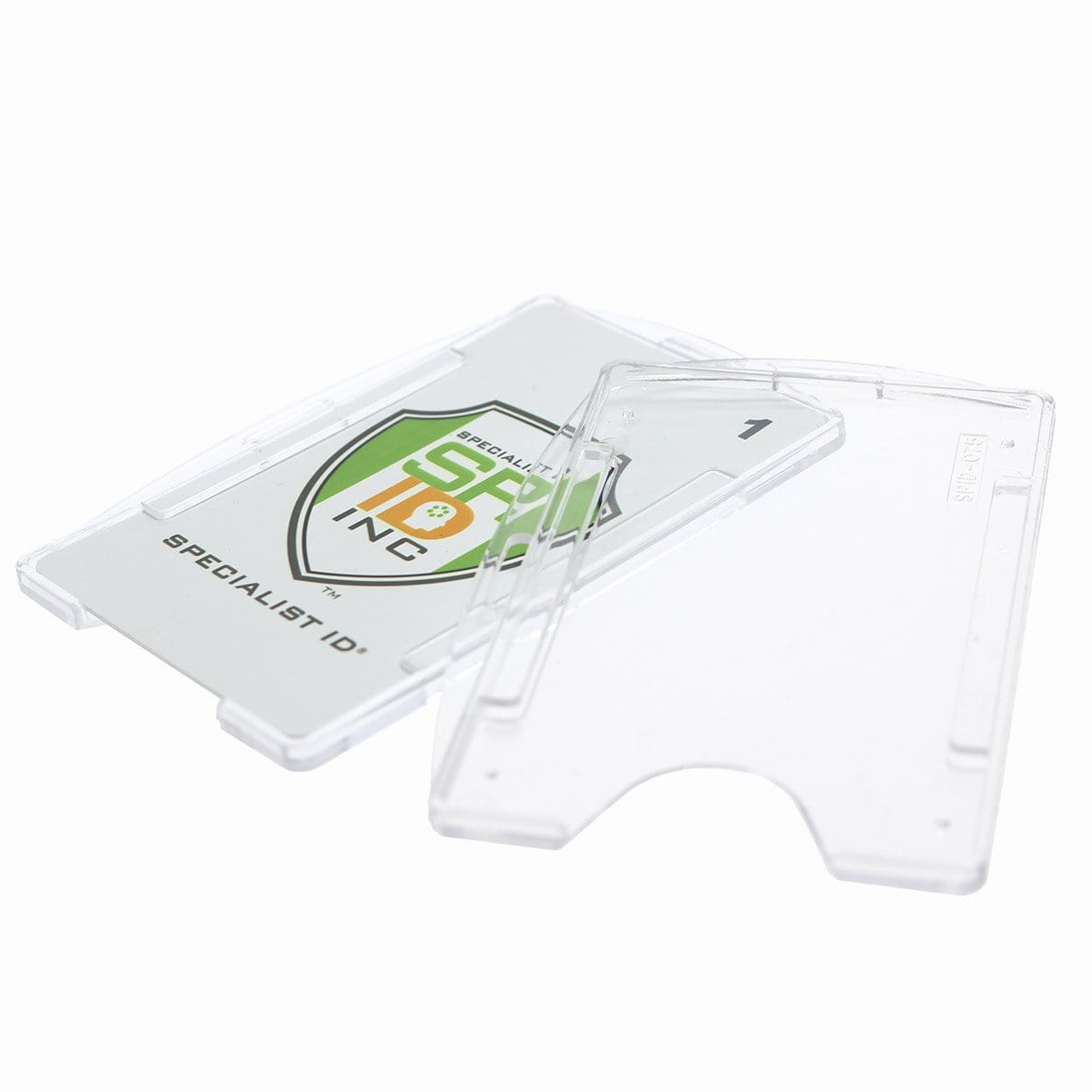 Hitouch Business Services Vertical Sealable Id Badge Holders Clear