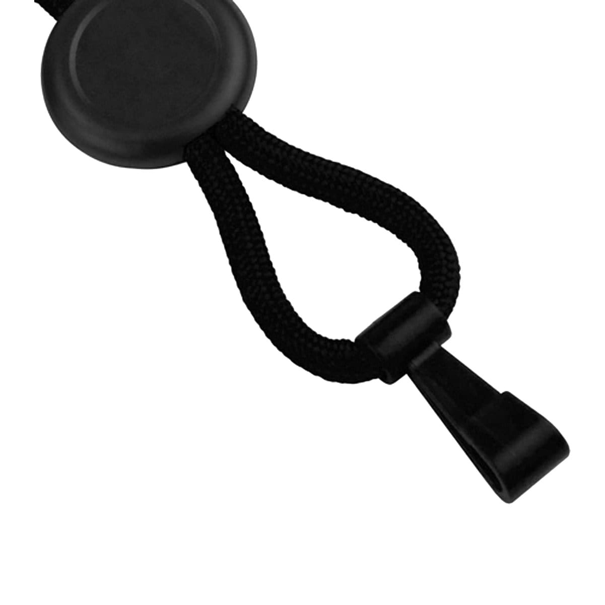 Premium No Twist Lanyard with MRI Friendly Plastic Badge Hook (BL-34H) -  Black