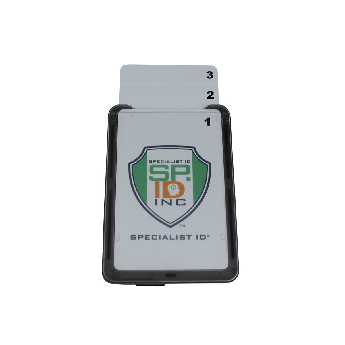 1 SET ID Badge Holder Plastic Card Holder With Clip Badge Reels