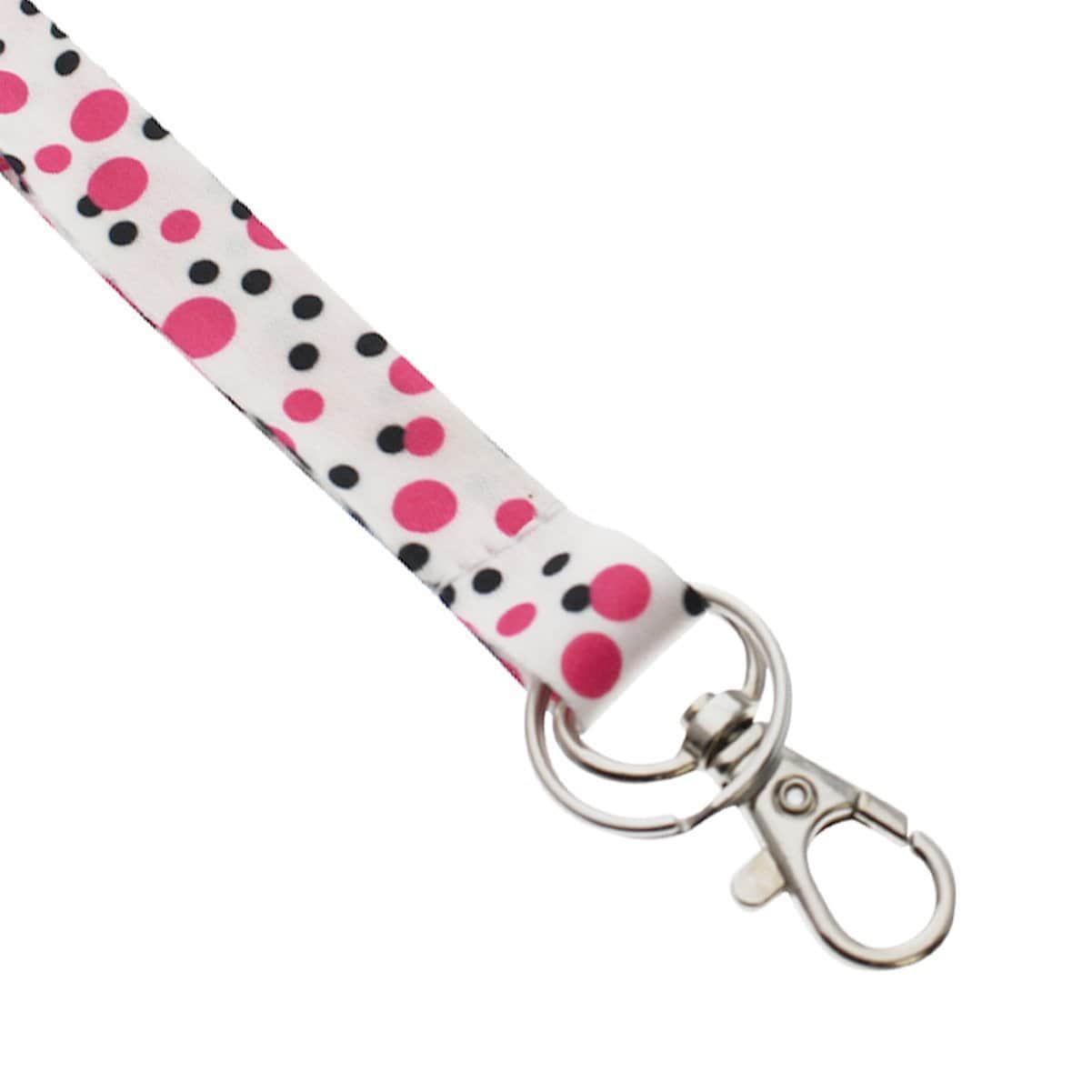 Cute Polka Dot Pattern Fashion Lanyard With Lobster Hook And Key Ring ...