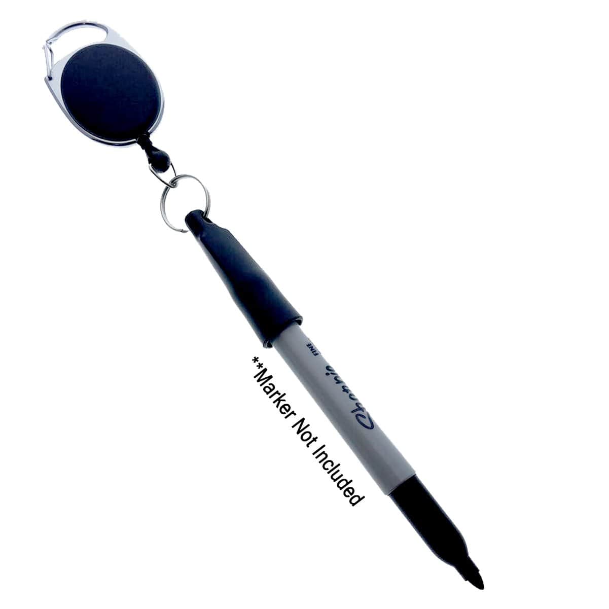 Retractable Pen Holder, Badge Reel Pen Clip Keychain With Belt