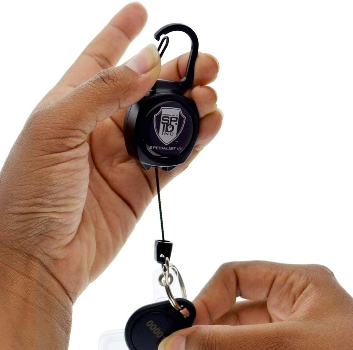 Buy Durable Badge Reel Keyring Charcoal (Pack of 10) 8222/58 from