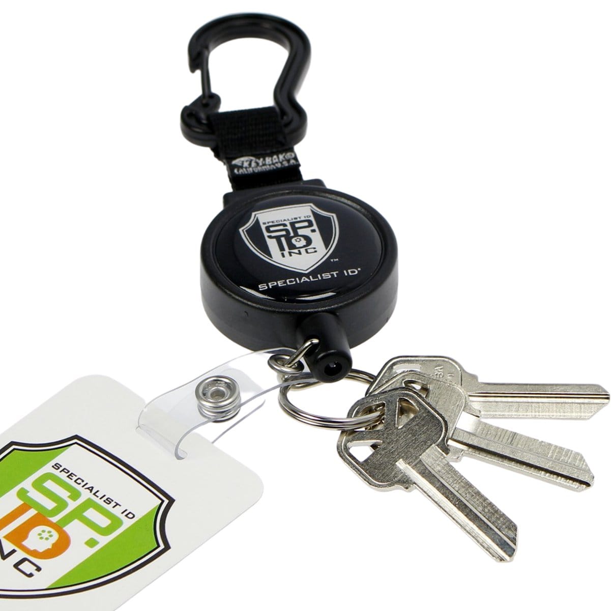 E LV Self Retractable ID Badge Holder Key Reel - Auto Parts