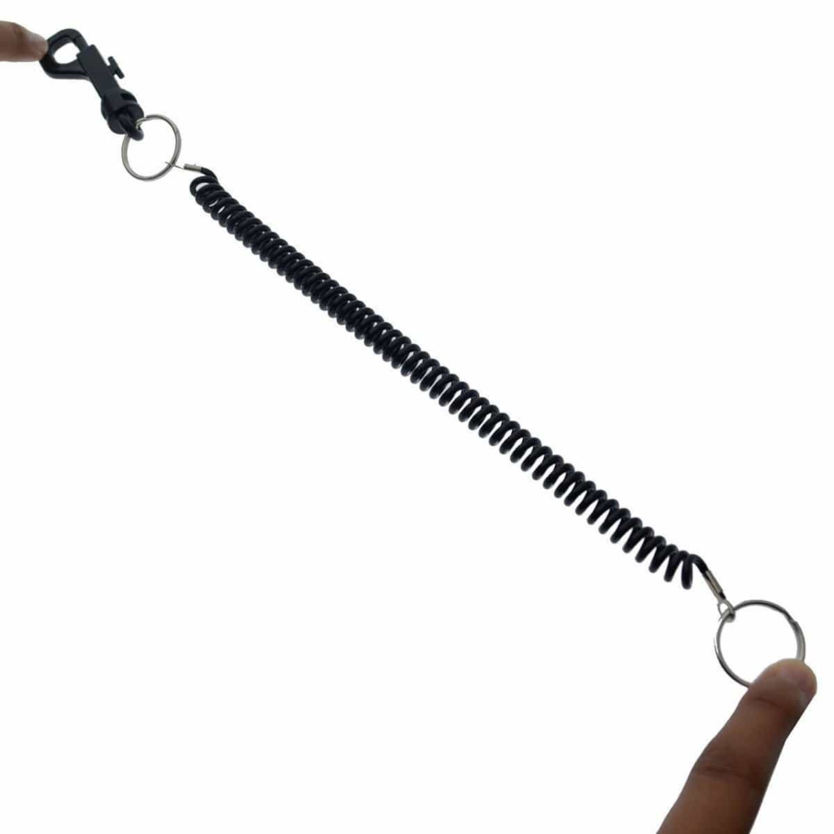 Bungee Coil Keychain Lanyard with Elastic Cord at SpecialistID.com