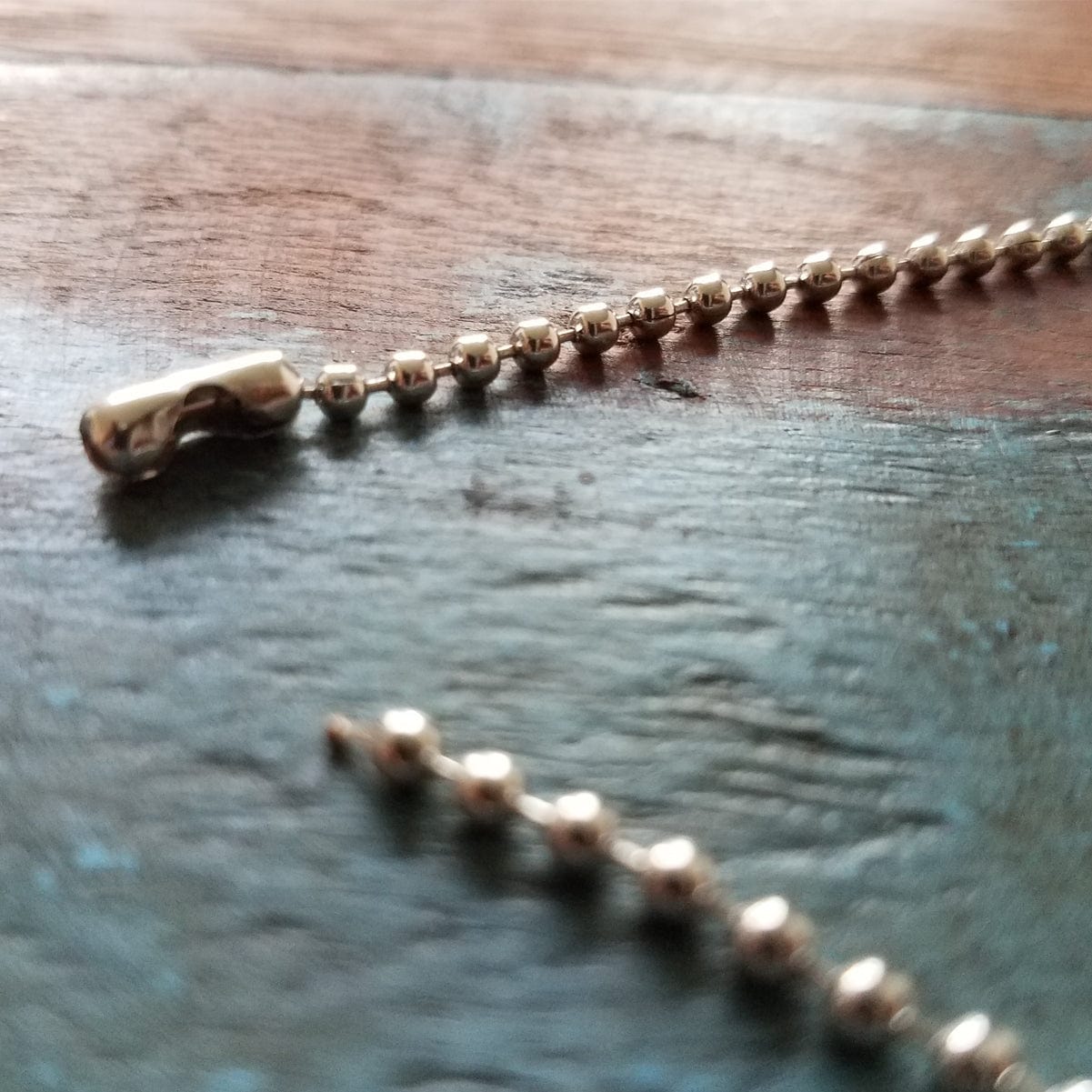 Nickel-Plated Steel Ball Chain, 4, No. 3 Bead Size (P/N 2450-1050