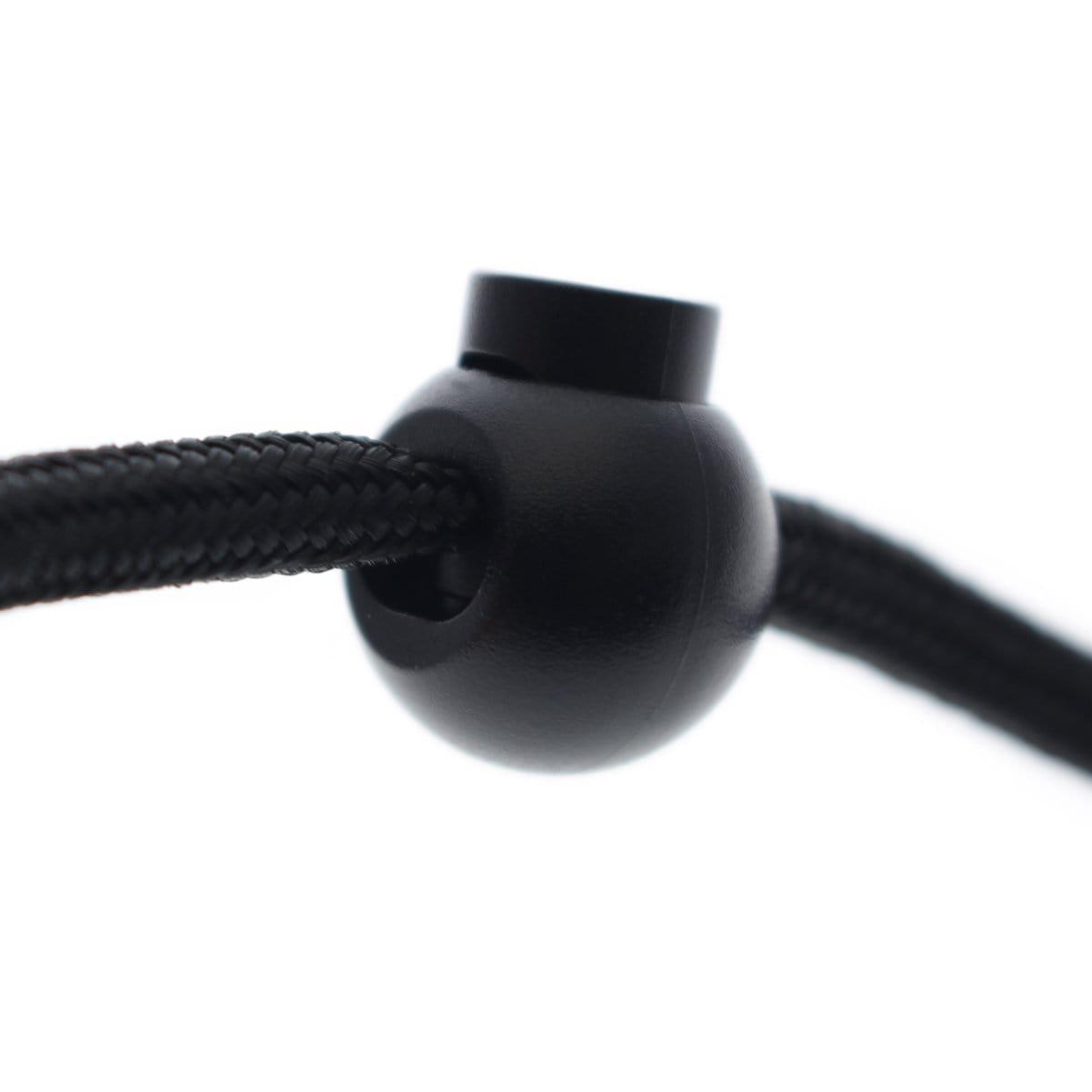 Black Plastic Cord Lock Stopper Toggle Spring Drawstring Paracord 1 -2Hole  CL3